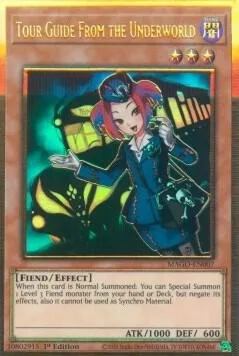 Tour Guide From the Underworld MAGO-EN007 Yu-Gi-Oh card from Maximum Gold