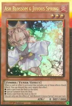 Ash Blossom & Joyous Spring MAGO-EN011 Yu-Gi-Oh card from Maximum Gold