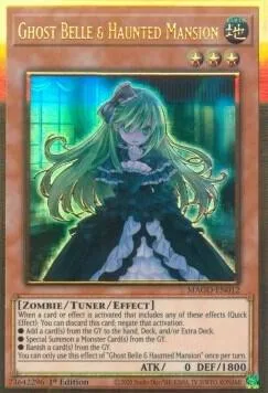 Ghost Belle & Haunted Mansion MAGO-EN012 Yu-Gi-Oh card from Maximum Gold