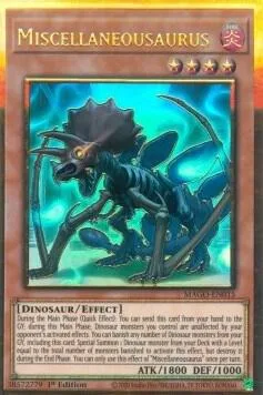 Miscellaneousaurus MAGO-EN015 Yu-Gi-Oh card from Maximum Gold