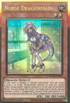 Nurse Dragonmaid MAGO-EN020 Yu-Gi-Oh card from Maximum Gold