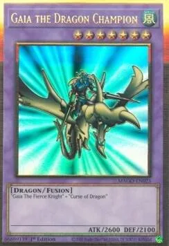 Gaia the Dragon Champion MAGO-EN025 Yu-Gi-Oh card from Maximum Gold