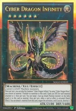 Cyber Dragon Infinity MAGO-EN033 Yu-Gi-Oh card from Maximum Gold