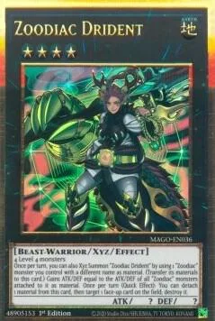 Zoodiac Drident MAGO-EN036 Yu-Gi-Oh card from Maximum Gold