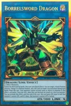 Borrelsword Dragon Alt Art MAGO-EN039 Yu-Gi-Oh card from Maximum Gold