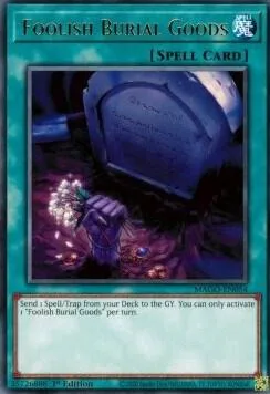 Foolish Burial Goods MAGO-EN054 Yu-Gi-Oh card from Maximum Gold