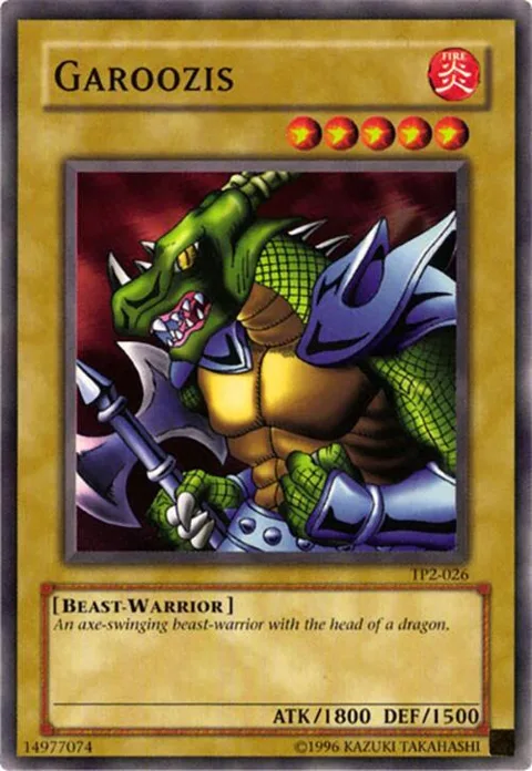 Garoozis TP2-026 Yu-Gi-Oh card from Tournament Pack 2