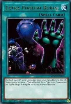 Extra-Foolish Burial MAGO-EN055 Yu-Gi-Oh card from Maximum Gold