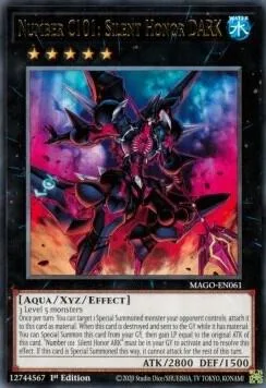 Number C101: Silent Honor DARK MAGO-EN061 Yu-Gi-Oh card from Maximum Gold