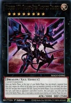 Number 107: Galaxy-Eyes Tachyon Dragon MAGO-EN062 Yu-Gi-Oh card from Maximum Gold