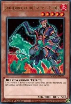 Brotherhood of the Fire Fist - Coyote MAGO-EN072 Yu-Gi-Oh card from Maximum Gold