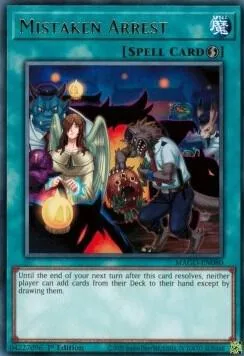 Mistaken Arrest MAGO-EN080 Yu-Gi-Oh card from Maximum Gold