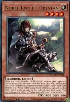 Noble Knight Drystan MAGO-EN082 Yu-Gi-Oh card from Maximum Gold