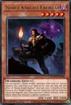 Noble Knight Eachtar MAGO-EN084 Yu-Gi-Oh card from Maximum Gold