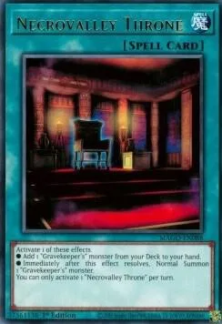 Necrovalley Throne MAGO-EN088 Yu-Gi-Oh card from Maximum Gold