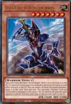 Buster Blader, the Destruction Swordmaster MAGO-EN100 Yu-Gi-Oh card from Maximum Gold