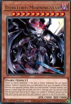 Darklord Morningstar MAGO-EN105 Yu-Gi-Oh card from Maximum Gold
