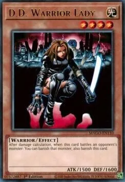 D.D. Warrior Lady MAGO-EN110 Yu-Gi-Oh card from Maximum Gold
