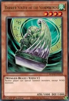 Barrier Statue of the Stormwinds MAGO-EN114 Yu-Gi-Oh card from Maximum Gold