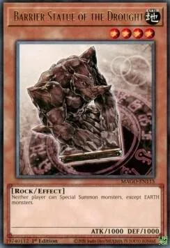 Barrier Statue of the Drought MAGO-EN115 Yu-Gi-Oh card from Maximum Gold