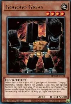 Gogogo Gigas MAGO-EN121 Yu-Gi-Oh card from Maximum Gold