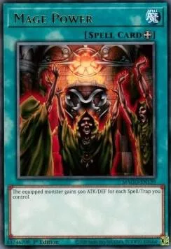 Mage Power MAGO-EN139 Yu-Gi-Oh card from Maximum Gold
