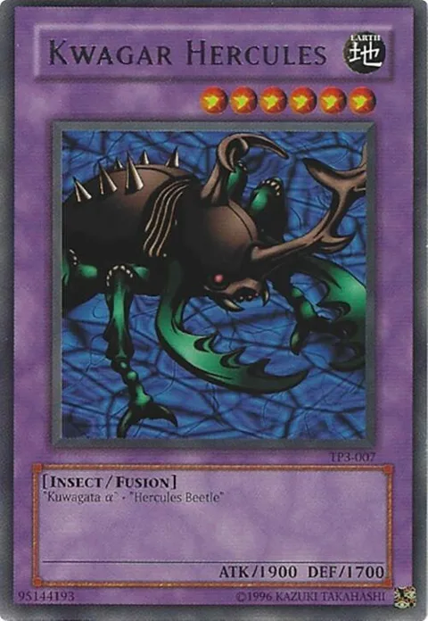 Kwagar Hercules TP3-007 Yu-Gi-Oh card from Tournament Pack 3