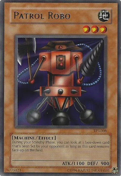 Patrol Robo TP3-008 Yu-Gi-Oh card from Tournament Pack 3