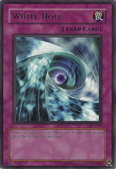 White Hole TP3-009 Yu-Gi-Oh card from Tournament Pack 3