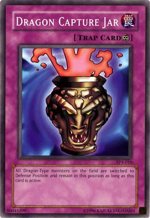 Dragon Capture Jar TP3-010 Yu-Gi-Oh card from Tournament Pack 3