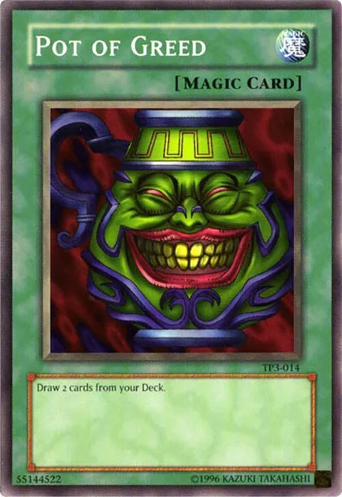 Pot of Greed TP3-014 Yu-Gi-Oh card from Tournament Pack 3
