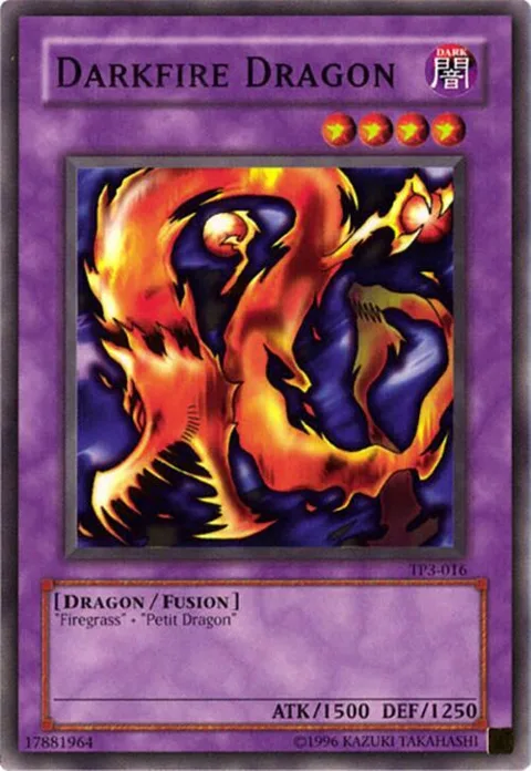 Darkfire Dragon TP3-016 Yu-Gi-Oh card from Tournament Pack 3