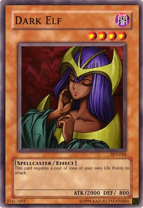 Dark Elf TP3-018 Yu-Gi-Oh card from Tournament Pack 3