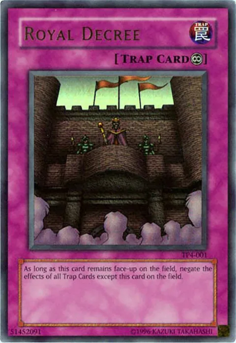Royal Decree TP4-001 Yu-Gi-Oh card from Tournament Pack 4