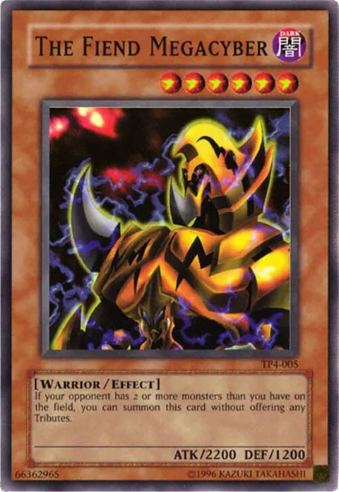 The Fiend Megacyber TP4-005 Yu-Gi-Oh card from Tournament Pack 4