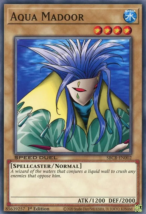Aqua Madoor SBCB-EN002 Yu-Gi-Oh card from Speed Duel: Battle City Box
