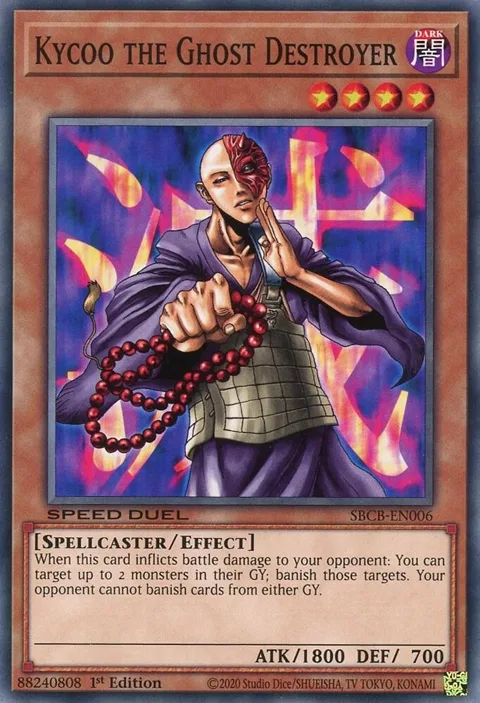 Kycoo the Ghost Destroyer SBCB-EN006 Yu-Gi-Oh card from Speed Duel: Battle City Box