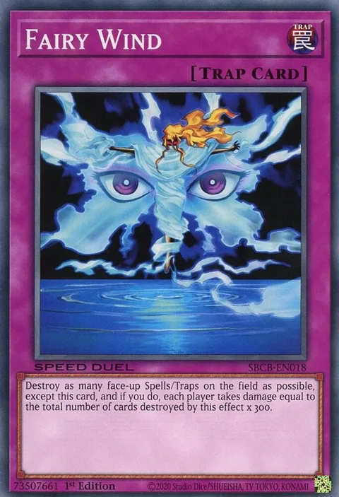 Fairy Wind SBCB-EN018 Yu-Gi-Oh card from Speed Duel: Battle City Box