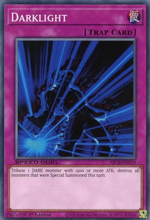 Darklight SBCB-EN019 Yu-Gi-Oh card from Speed Duel: Battle City Box