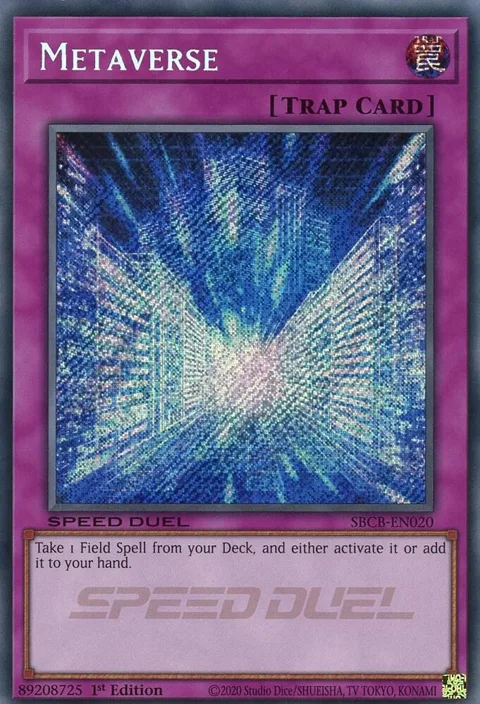 Metaverse Secret SBCB-EN020 Yu-Gi-Oh card from Speed Duel: Battle City Box