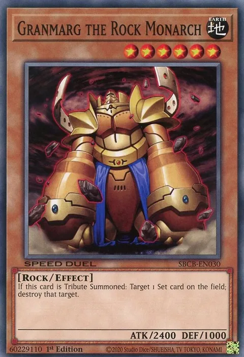 Granmarg the Rock Monarch SBCB-EN030 Yu-Gi-Oh card from Speed Duel: Battle City Box