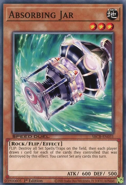 Absorbing Jar SBCB-EN031 Yu-Gi-Oh card from Speed Duel: Battle City Box