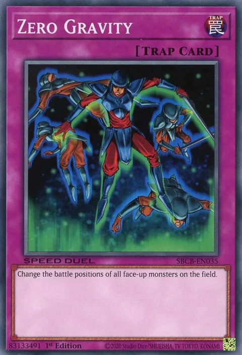 Zero Gravity SBCB-EN035 Yu-Gi-Oh card from Speed Duel: Battle City Box