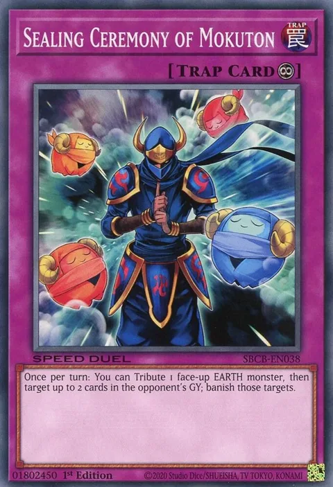Sealing Ceremony of Mokuton SBCB-EN038 Yu-Gi-Oh card from Speed Duel: Battle City Box