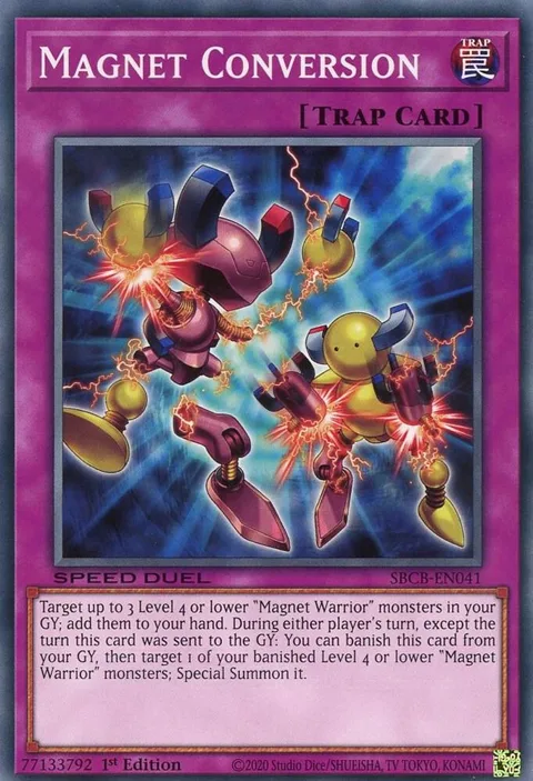 Magnet Conversion SBCB-EN041 Yu-Gi-Oh card from Speed Duel: Battle City Box
