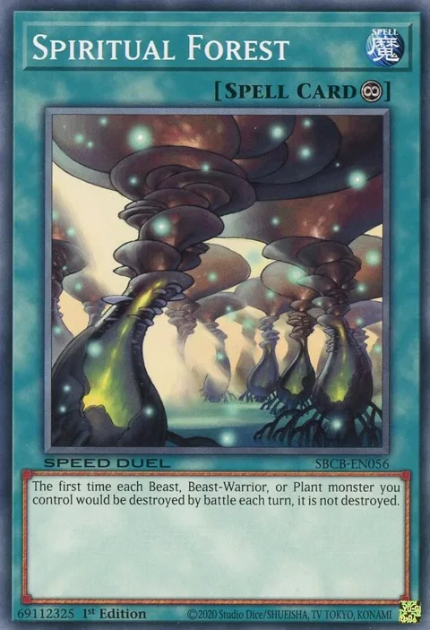 Spiritual Forest SBCB-EN056 Yu-Gi-Oh card from Speed Duel: Battle City Box