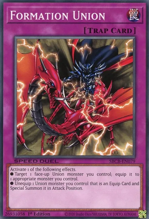 Formation Union SBCB-EN079 Yu-Gi-Oh card from Speed Duel: Battle City Box