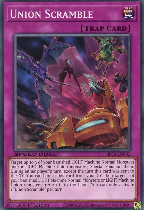 Union Scramble SBCB-EN082 Yu-Gi-Oh card from Speed Duel: Battle City Box