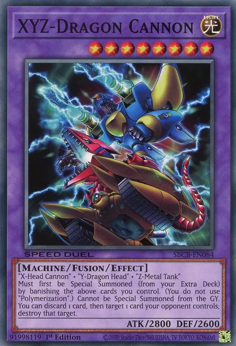 XYZ-Dragon Cannon SBCB-EN084 Yu-Gi-Oh card from Speed Duel: Battle City Box