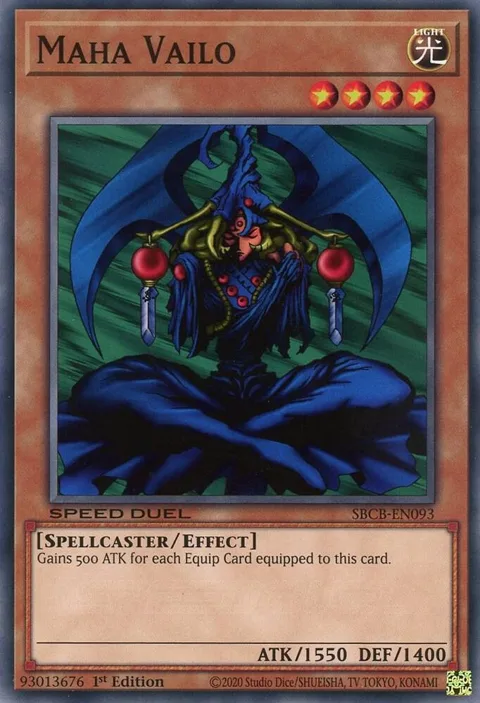 Maha Vailo SBCB-EN093 Yu-Gi-Oh card from Speed Duel: Battle City Box